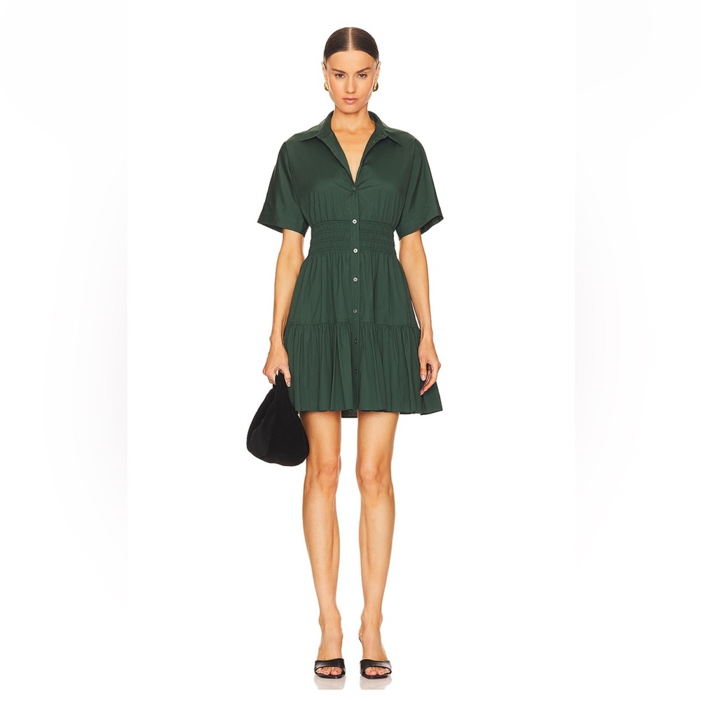 Veronica Beard Greta Dress in Forest NWT